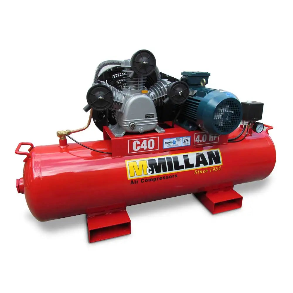 MCMILLAN 4HP 3 Phase Air Compressor C40